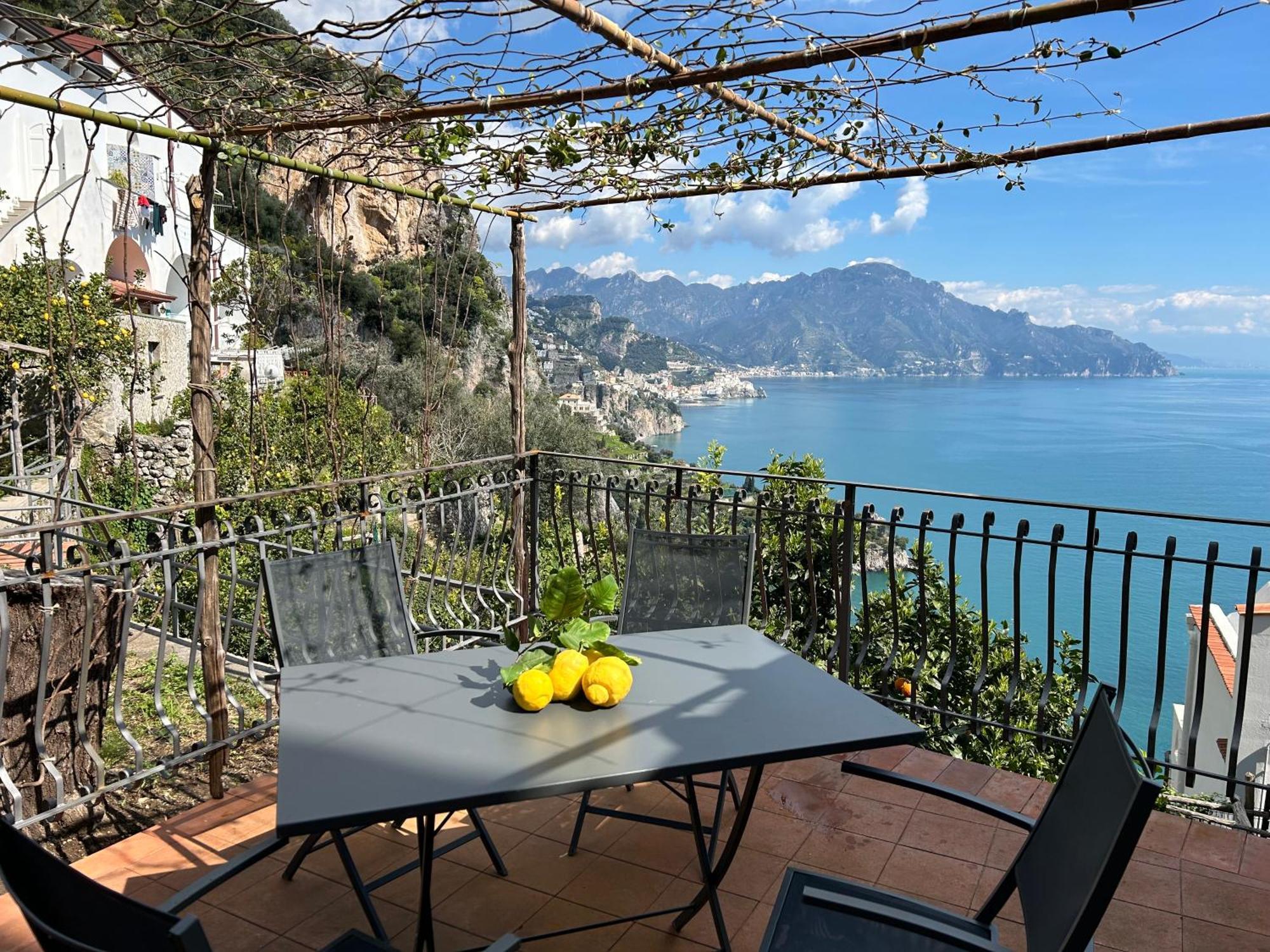 Amalfi 51 Con Vista Mare, Giardino E Terrazze Villa Conca dei Marini Exteriör bild
