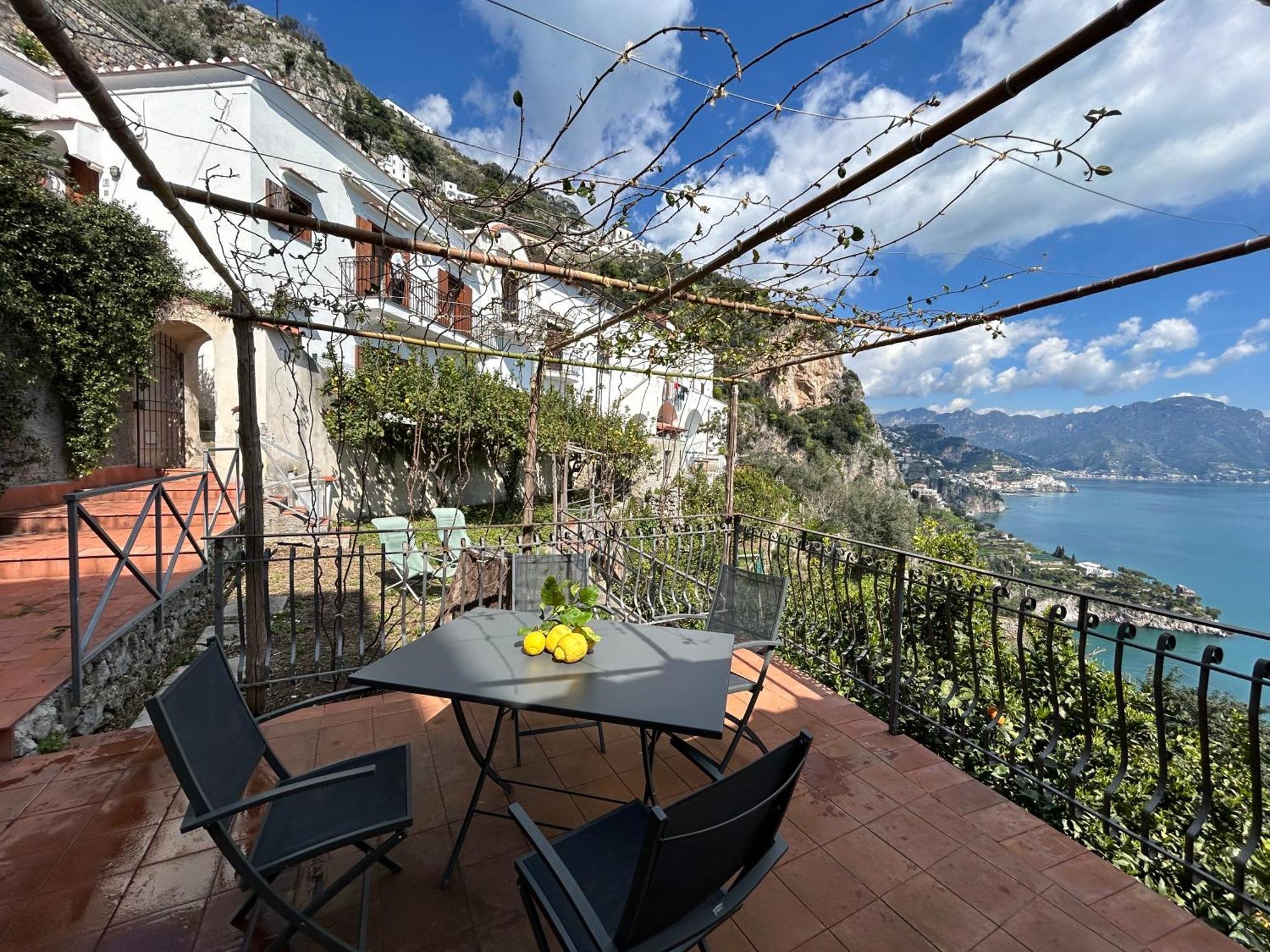 Amalfi 51 Con Vista Mare, Giardino E Terrazze Villa Conca dei Marini Exteriör bild
