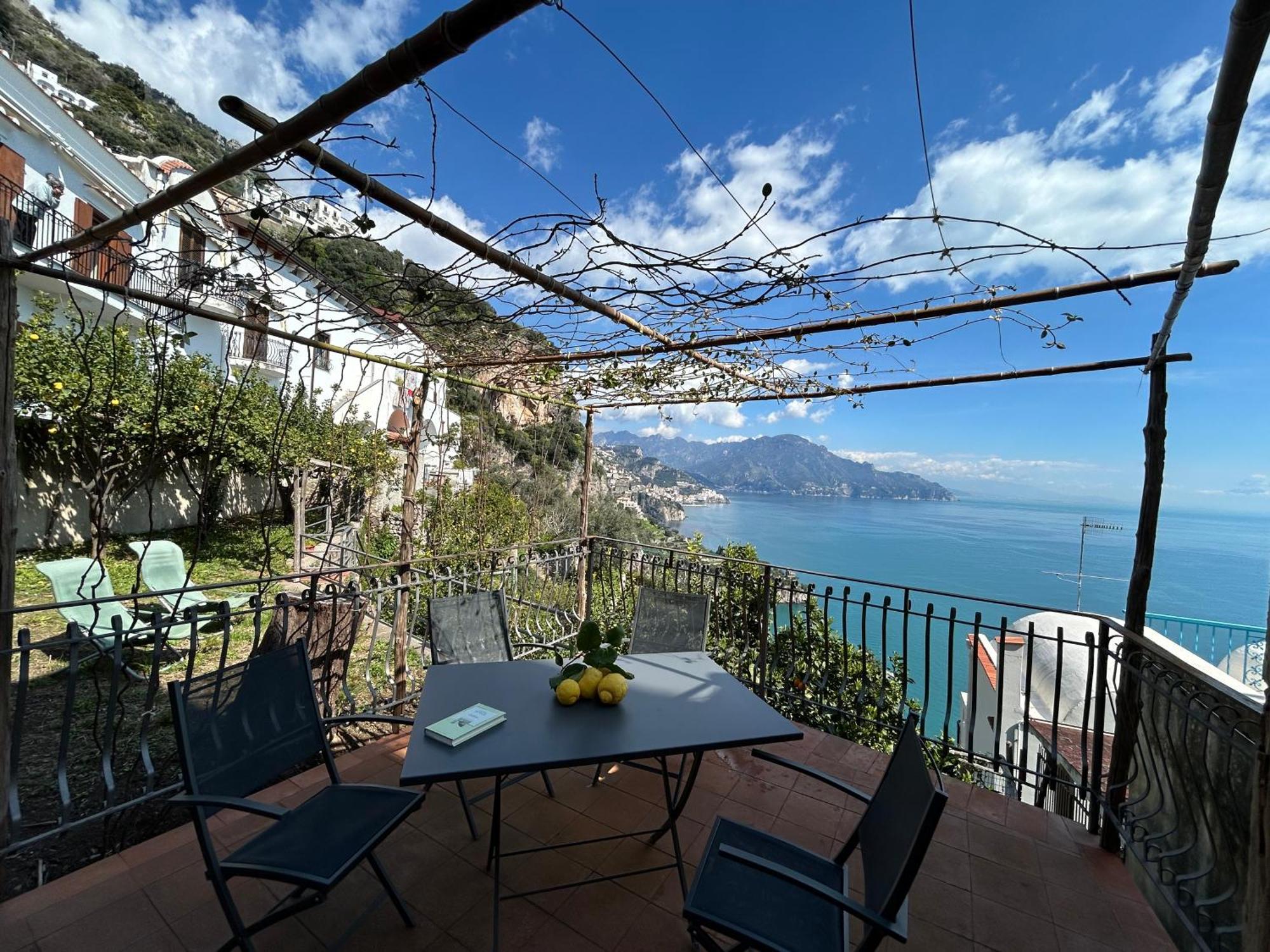 Amalfi 51 Con Vista Mare, Giardino E Terrazze Villa Conca dei Marini Exteriör bild